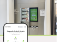 AI skin diagnostics powering Olive Young SKIN SCAN by ChoiceTech Korea with ChoiceDx, showcasing beauty retail technology via a skin analysis app.